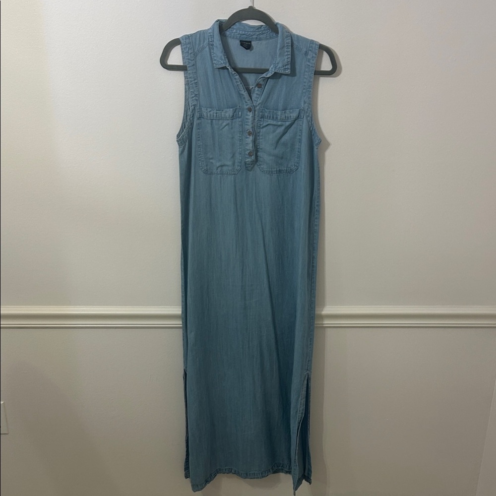 Sleeveless Ethereal Denim Maxi Dress